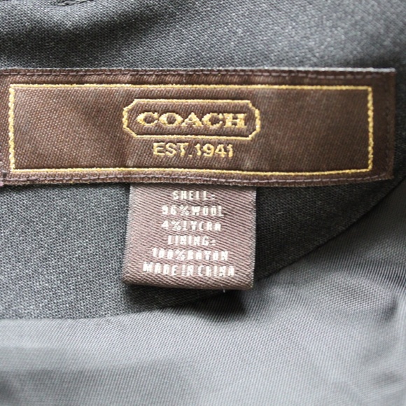 Dark Gray Deep Plunged V-Neck Cap Sleeve Wool Shift Dress - Picture 7 of 7